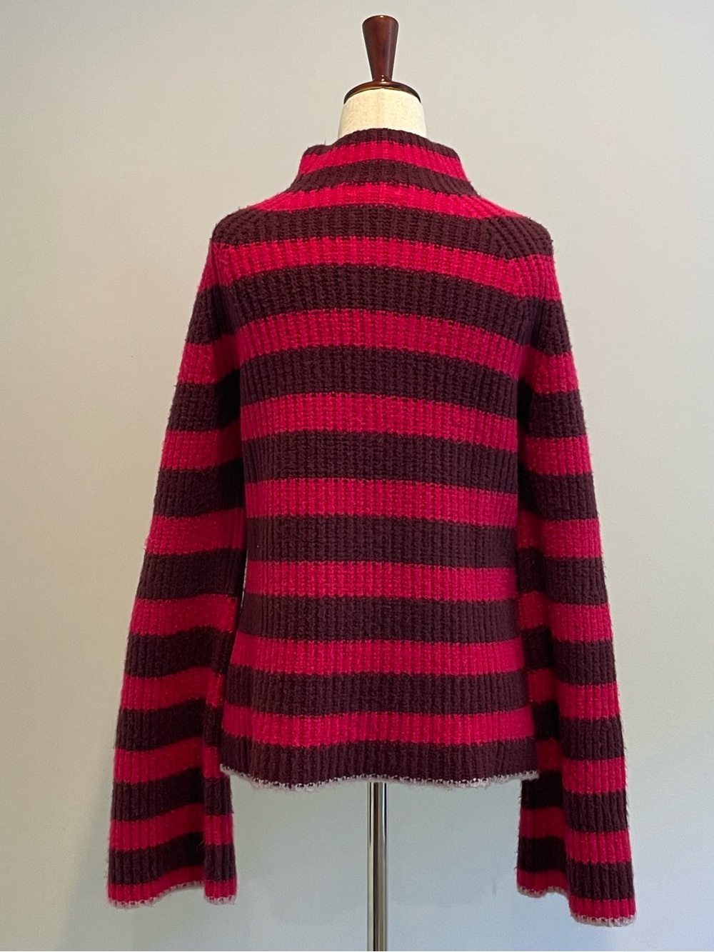 Anthropologie Maeve Stripe Wool & Yak Blend Turtleneck Sweater - size Medium - Picture 5 of 11